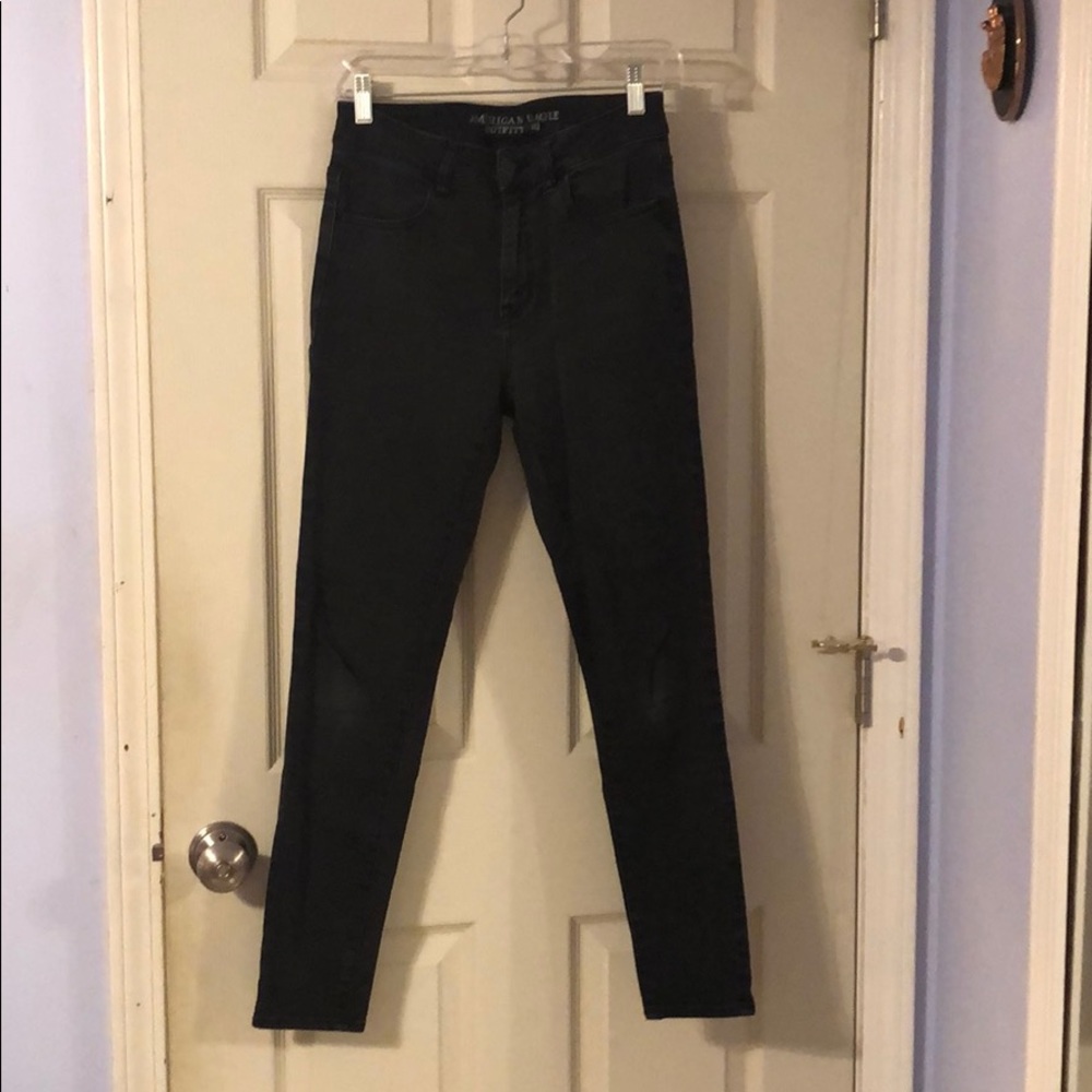 Black Super Super Stretch Black Jegging